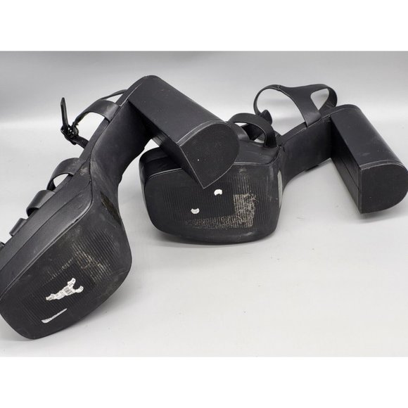 New With Defect BP Black Amaya Fisherman Chunky Platform 5" Block Heel Sz 9 - Picture 8 of 8